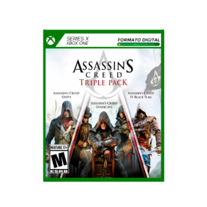 Pack triple Assassins Creed: Black Flag, Unity, Syndicate (XBOX)